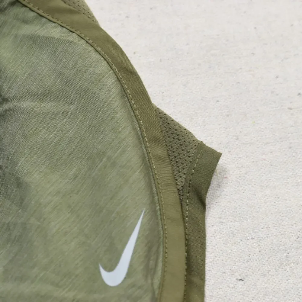 Nike Women's Sweat Shorts Gym Workout Drawstring Polyester Green Size S Dri Fit